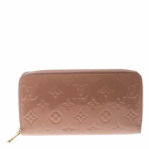 Louis Vuitton Vernis Leather Zippy Wallet Rose Velours - Image 7