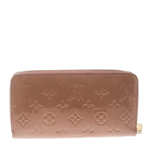 Louis Vuitton Vernis Leather Zippy Wallet Rose Velours - Image 8