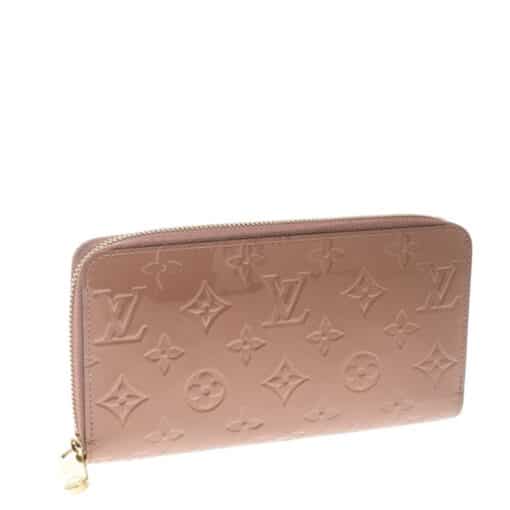 Louis Vuitton Vernis Leather Zippy Wallet Rose Velours - Image 9