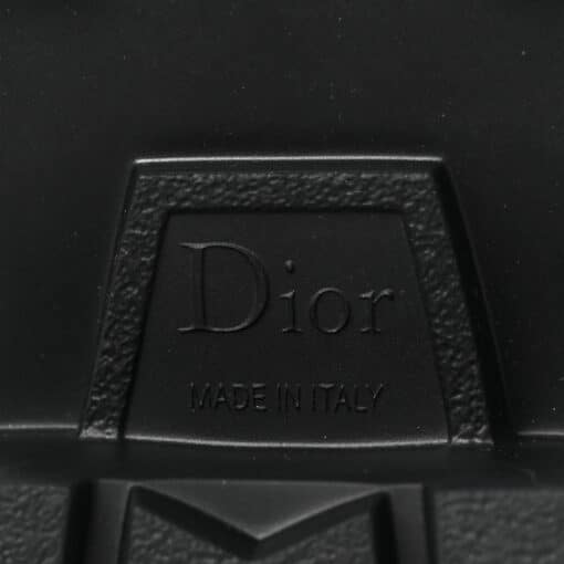 CHRISTIAN DIOR Brushed Calfskin Rubber Dior Code Cap Toe Lug Sole 15mm Black Gents Loafers (Size 40 ) - Image 8
