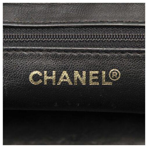 Chanel Black Vintage Caviar Leather CC petite Shopping Tote - Image 15