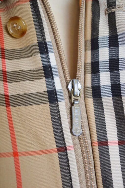 Burberry Vintage Unisex Nova Check Burberry Tartan Harrington Bomber Jacket circa 1980 (Medium) - Image 5
