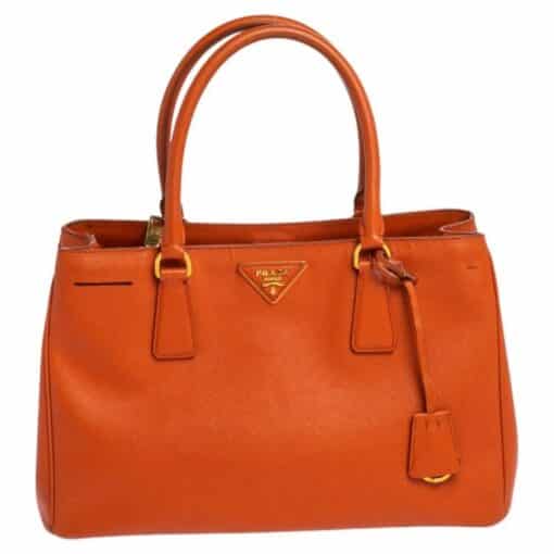 PRADA Saffiano Lux Tote Papaya Bag - Image 12