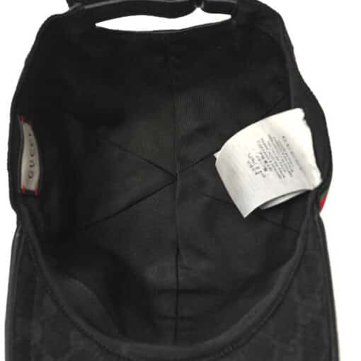 GUCCI Monogram Web Baseball Hat Black (Size S) - Image 7