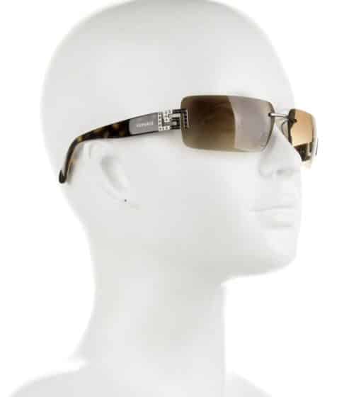 Versace Vintage Shield Tinted Sunglasses - Image 3