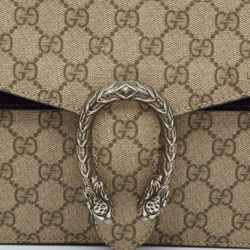GUCCI GG Supreme Monogram Small Dionysus Shoulder Bag in Black - Image 2