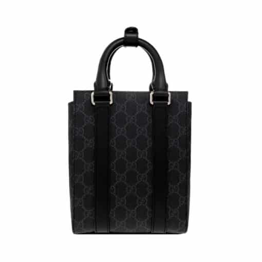 GUCCI GG Supreme Monogram Appia Calfskin Web Mini Tote Bag - Image 3