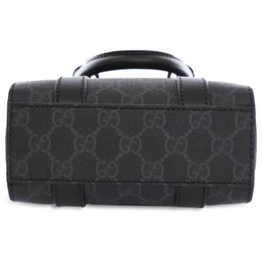 GUCCI GG Supreme Monogram Appia Calfskin Web Mini Tote Bag - Image 9