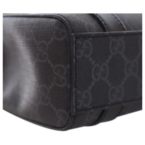 GUCCI GG Supreme Monogram Appia Calfskin Web Mini Tote Bag - Image 12