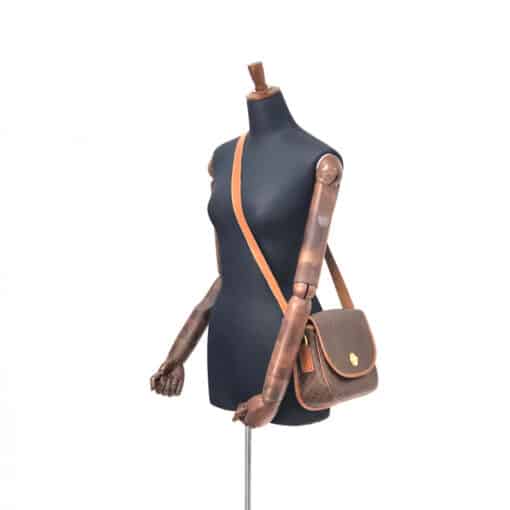 CELINE Vintage Macadam Canvas Shoulder Bag - Image 4