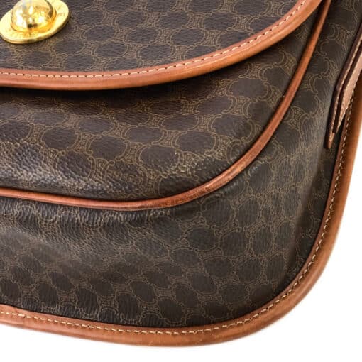 CELINE Vintage Macadam Canvas Shoulder Bag - Image 10
