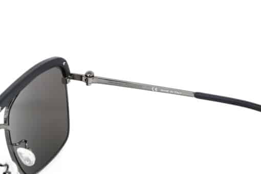 Alexander McQueen Unisex Sunglasses Browline Grey/Black - Image 9