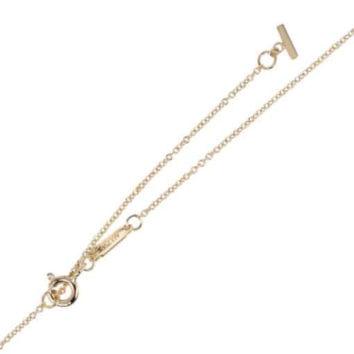 TIFFANY 18K Gold Small T Smile Pendant Necklace. - Image 2