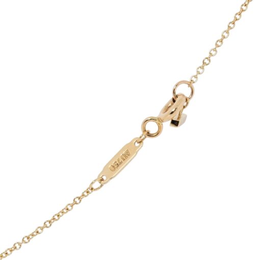 TIFFANY 18K Gold Small T Smile Pendant Necklace. - Image 5