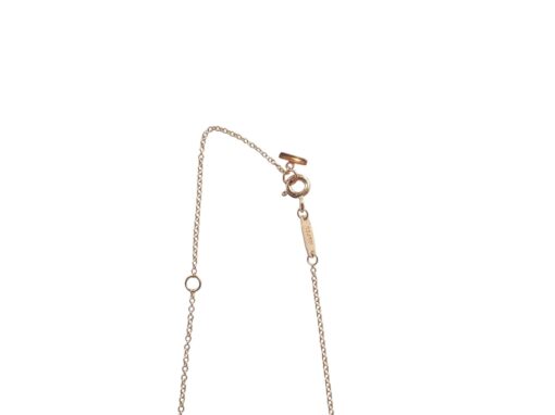 TIFFANY 18K Gold Small T Smile Pendant Necklace. - Image 8