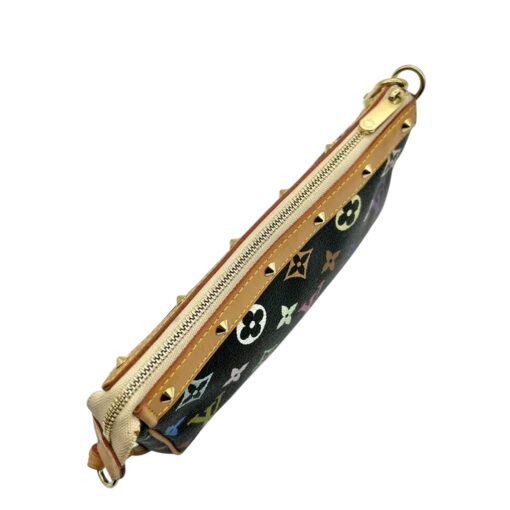 Louis Vuitton Monogram Multicolour Pochette Accessories Black - Image 5