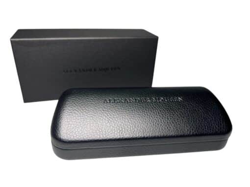 Alexander McQueen Unisex Sunglasses Browline Grey/Black - Image 11