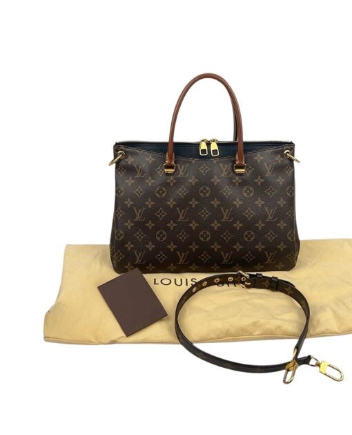 Louis Vuitton Monogram Pallas MM Black/Brown Shoulder Bag