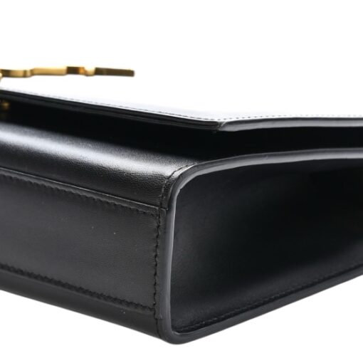 SAINT LAURENT Smooth Calfskin Medium Classic Monogram Kate Tassel Satchel Black - Image 10
