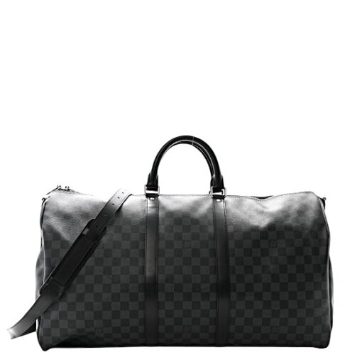 Louis Vuitton Damier Graphite Keepall Bandouliere 55. - Image 9