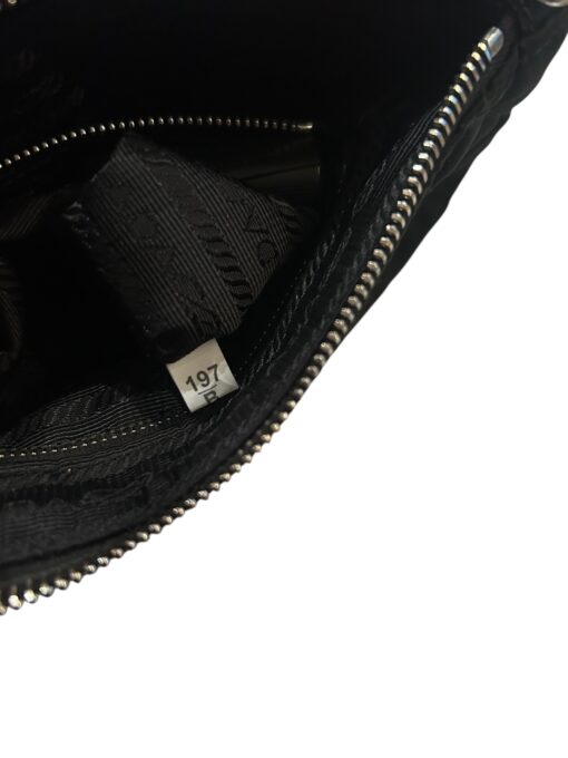 PRADA Nylon Tessuto Impuntu Quilted Top Handle Bag Black - Image 8