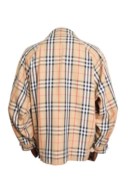 Burberry Vintage Unisex Nova Check Burberry Tartan Harrington Bomber Jacket circa 1980 (Medium) - Image 9