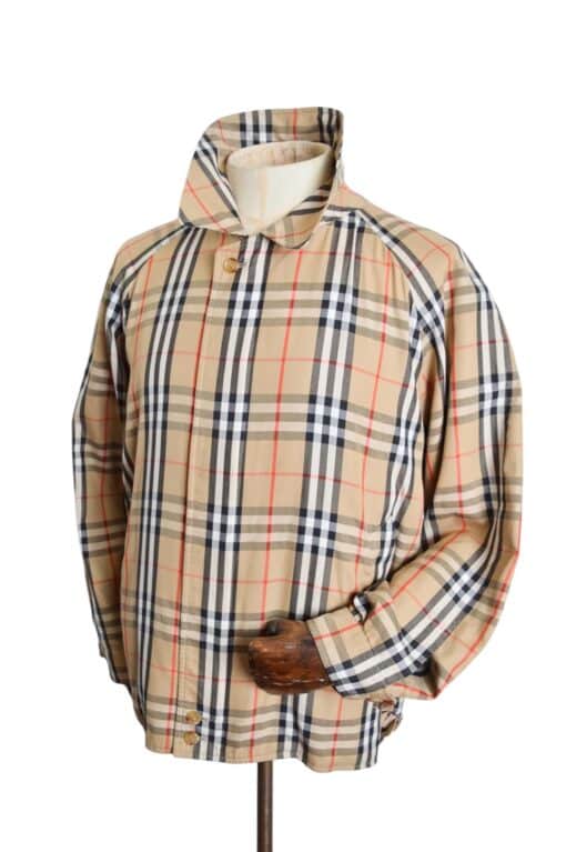 Burberry Vintage Unisex Nova Check Burberry Tartan Harrington Bomber Jacket circa 1980 (Medium) - Image 2