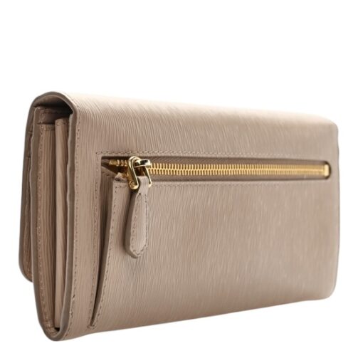 PRADA Vitello Continental Flap Travel Wallet Cipria - Image 4