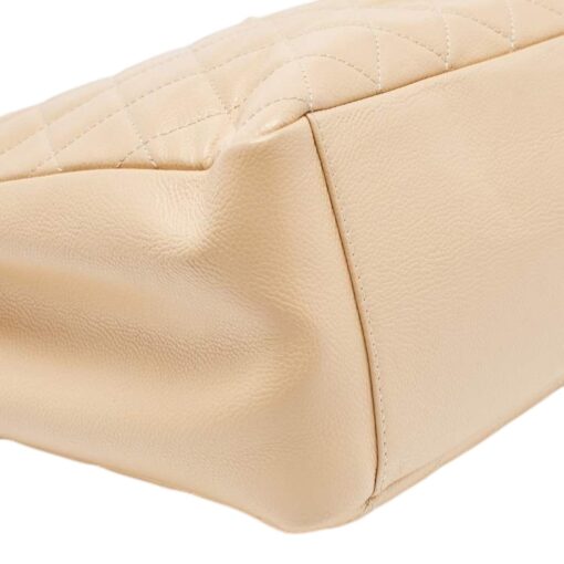 Chanel Beige Quilted Caviar Leather GST Shopper Tote - Image 2
