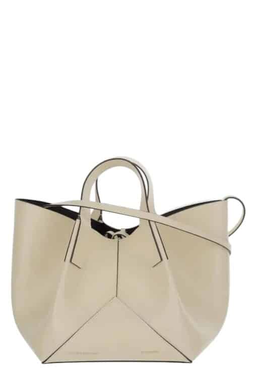 Victoria Beckham W11 Mini Tote Bag In Ivory Leather - Image 6
