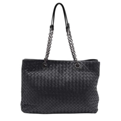 BOTTEGA VENETA Nappa Intrecciato Black Tote Bag