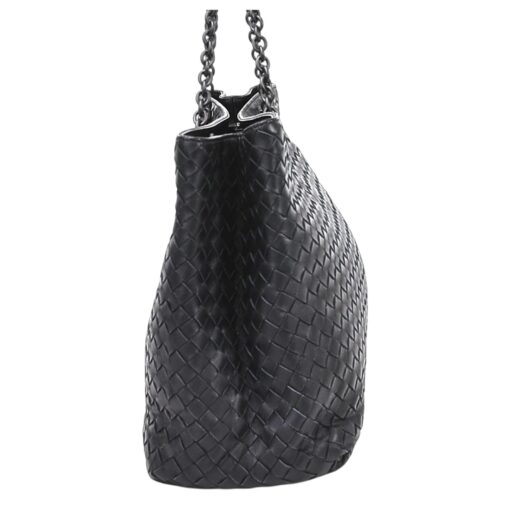 BOTTEGA VENETA Nappa Intrecciato Black Tote Bag - Image 10