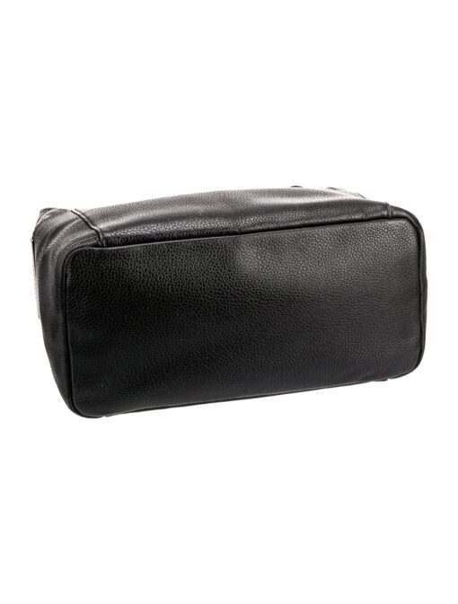 Longchamp Le Foulonne Black Leather Hobo Shoulder Bag. - Image 8