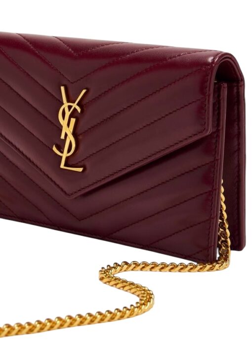 SAINT LAURENT Cassandre Envelope Wallet on Chain - Image 3