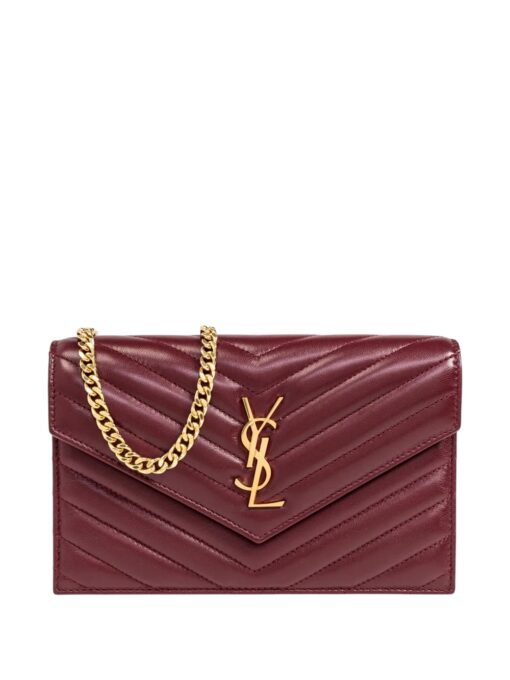 SAINT LAURENT Cassandre Envelope Wallet on Chain