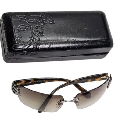 Versace Vintage Shield Tinted Sunglasses