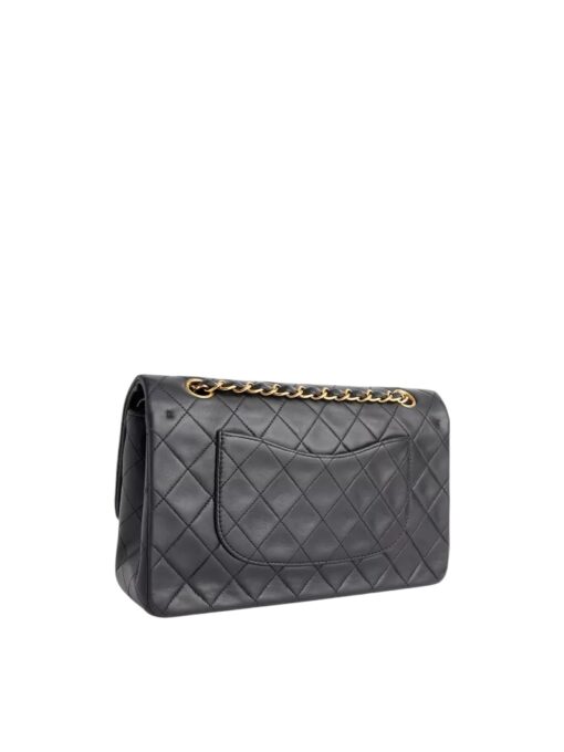 CHANEL Vintage Lambskin Quilted Medium Double Flap Black - Image 13