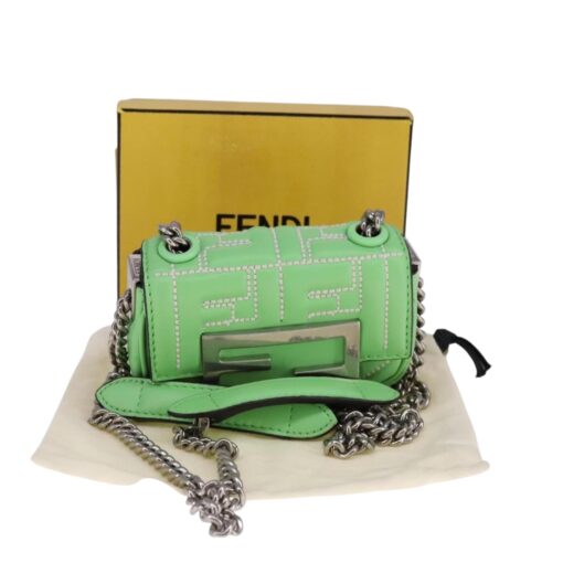 FENDI Nano Baguette Shoulder/ Crossbody Bag. - Image 9
