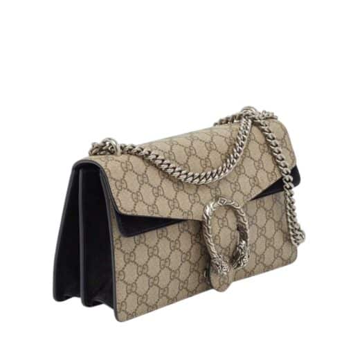GUCCI GG Supreme Monogram Small Dionysus Shoulder Bag in Black - Image 12