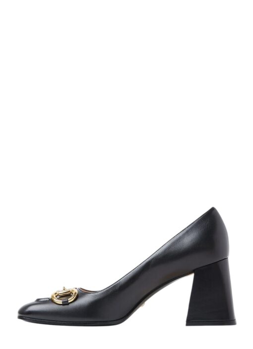 GUCCI Malaga Kid Horsebit 75mm Pumps Black (Size 37) - Image 10
