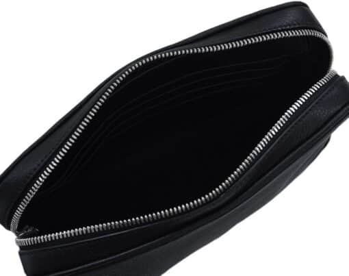 Prada Logo Plaque Calf Leather Clutch Bag - Image 7