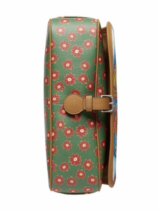 Gucci Kid Floral Print Cat Messenger Bag - Image 6