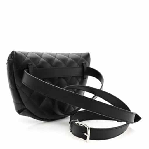 CHANEL Calfskin Quilted Bumbag Bag in Black
