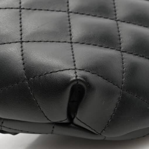 CHANEL Calfskin Quilted Bumbag Bag in Black - Image 9