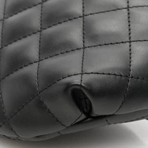 CHANEL Calfskin Quilted Bumbag Bag in Black - Image 10