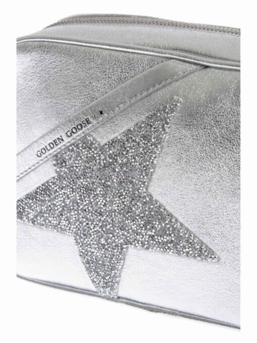 GOLDEN GOOSE Silver Star Shoulder Crossbody Bag. - Image 2