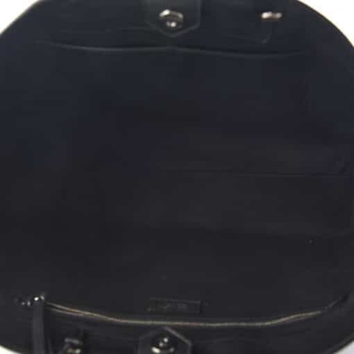 JIMMY CHOO Calfskin Crystal Buckle Shopping Tote Black. - Image 2