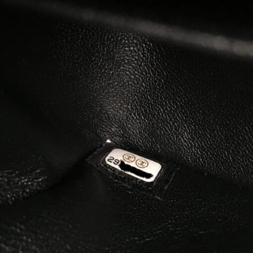 CHANEL Patent Calfskin Quilted Mini Rectangular Flap Black. - Image 3