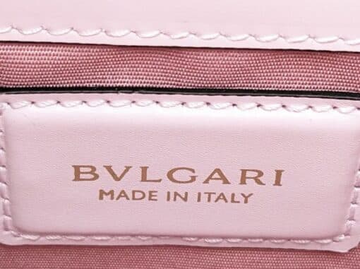 BVLGARI Calfskin Serpenti Forever Shoulder Bag in Light Pink - Image 7