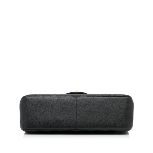CHANEL Caviar Quilted Jumbo Double Flap Black - Image 14
